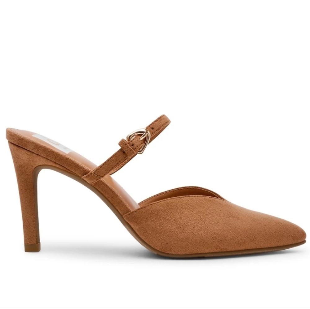 DV by Dolce Vita Women's Elley Buckle Strap Two Piece Pumps tan camel 9.5 - Picture 2 of 10